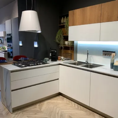 Cucina bianca moderna ad angolo Infinity  Stosa a soli 6900