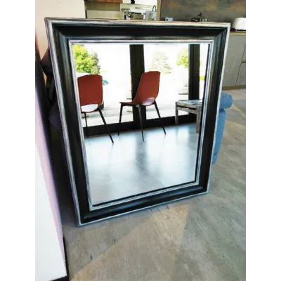 Offerta Outlet: Specchio Decor Art nero-argento moderno. Acquista ora!