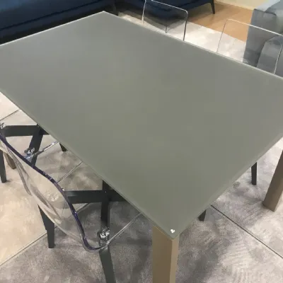 Tavolo quadrato in vetro Sole di Target point in Offerta Outlet 