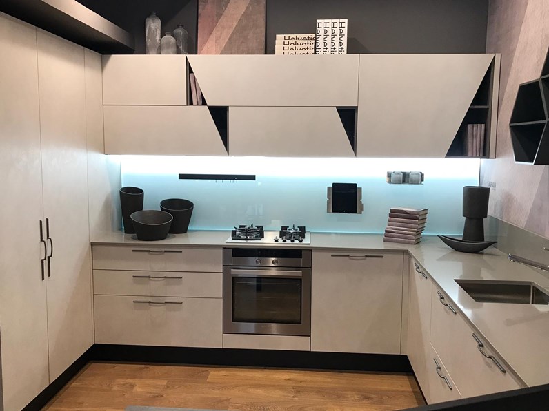 Cucina moderna altri colori Aran cucine ad angolo Mia in Offerta Outlet