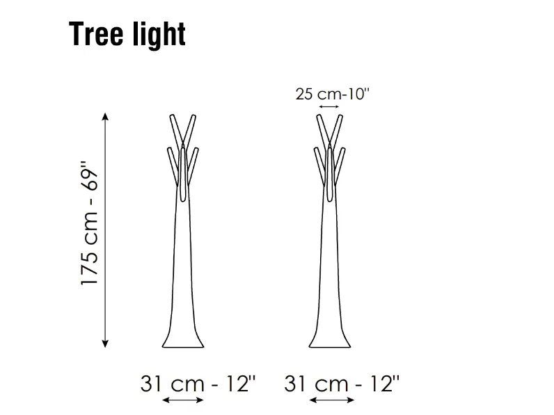 Appendiabiti design modello Tree light di Bonaldo ribassato al 25%