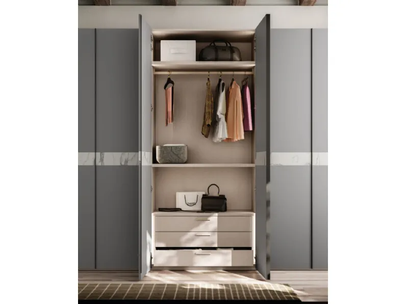 Armadio moderno 035 Orme con uno sconto imperdibile