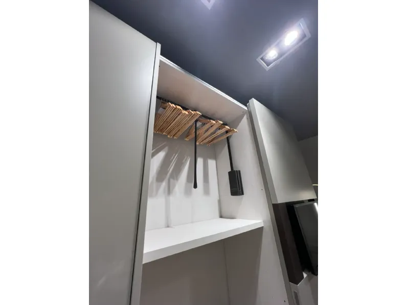 Armadio moderno Atena Moretti compact giorno notte con un ribasso imperdibile