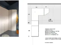 Armadio moderno Angoloima Imamobili con un ribasso imperdibile