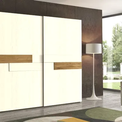 Armadio art 4008 a realizzato in legno di Artigianale scontato -40%