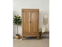 Armadio di Outlet etnico modello Armadio dispensa teak 110 in legno con sconto -31%