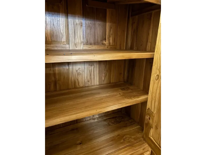 Armadio di Outlet etnico modello Armadio dispensa teak 110 in legno con sconto -31%