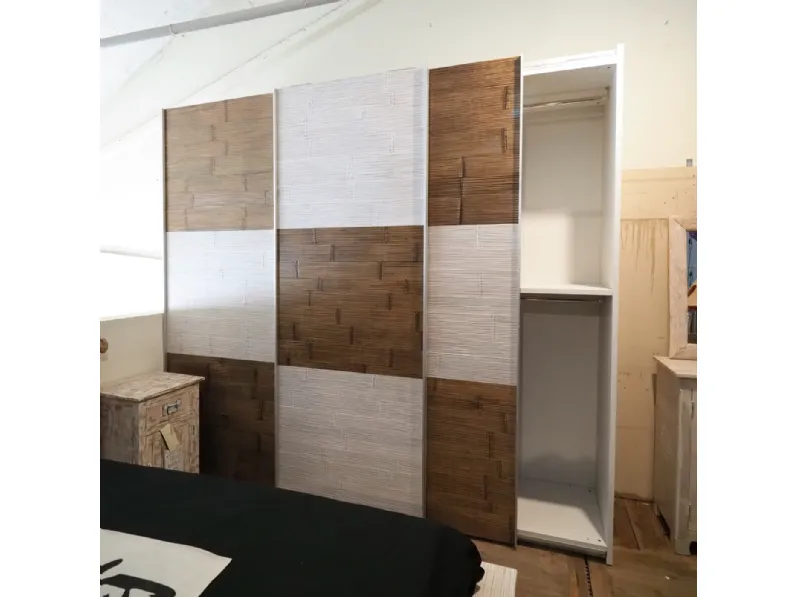 Armadio in legno Armadio in legno etno  bambu  a marchio Nuovi mondi collection scontato -34%