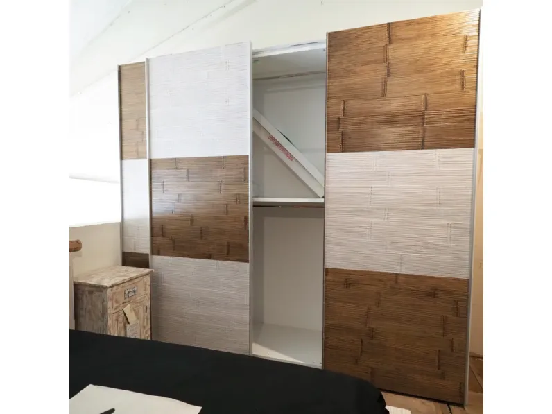 Armadio in legno Armadio in legno etno  bambu  a marchio Nuovi mondi collection scontato -34%