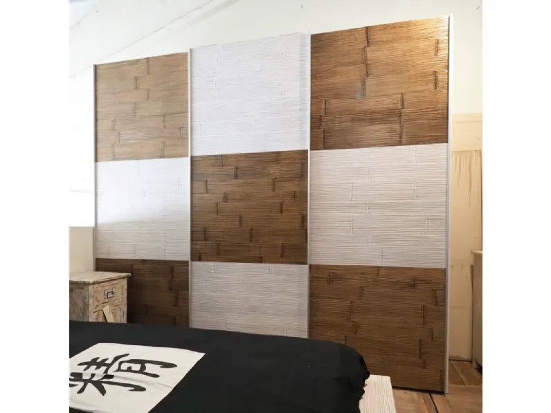 Armadio in legno Armadio in legno etno  bambu  a marchio Nuovi mondi collection scontato -34%
