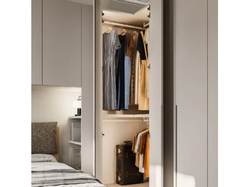 Armadio night 31 realizzato in laminato opaco di Orme scontato -40%