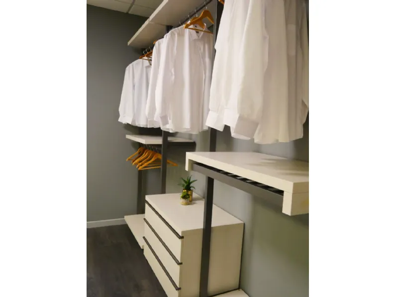 Armadio con cabina armadio moderno Kloset Md house a prezzo ribassato