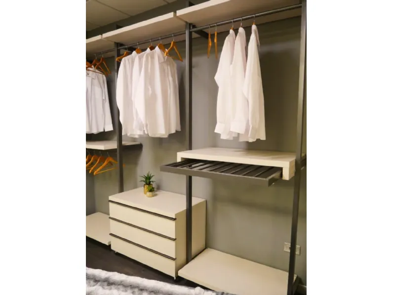 Armadio con cabina armadio moderno Kloset Md house a prezzo ribassato