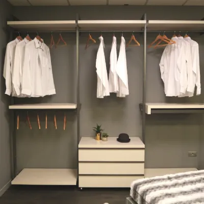 Armadio con cabina armadio moderno Kloset Md house a prezzo ribassato