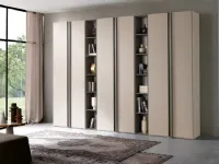 Armadio Armadio mod.ghost con librerie in promo-sconto del 50% realizzato in laminato opaco di Gierre mobili scontato -42%