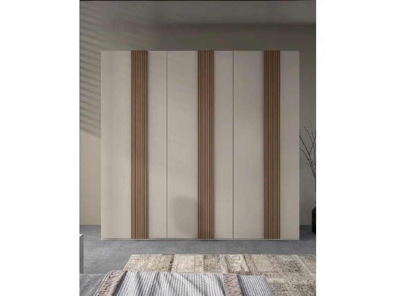 Armadio di Collezione esclusiva modello Riga in laminato opaco con sconto -51%