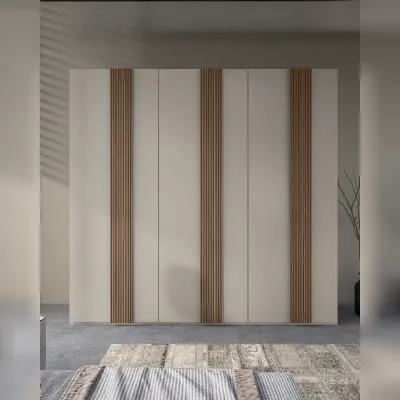 Armadio di Collezione esclusiva modello Riga in laminato opaco con sconto -51%