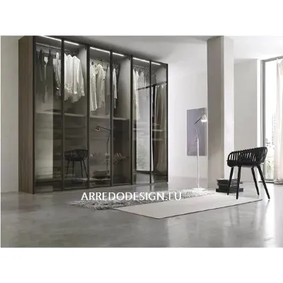 Armadio con ante battenti moderno Glass vetro Orme a prezzo ribassato