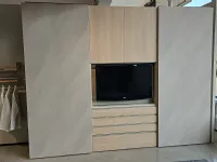 Armadio ibrido tomasella vista realizzato in laminato materico di Tomasella scontato -35%