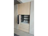 Armadio ibrido tomasella vista realizzato in laminato materico di Tomasella scontato -35%
