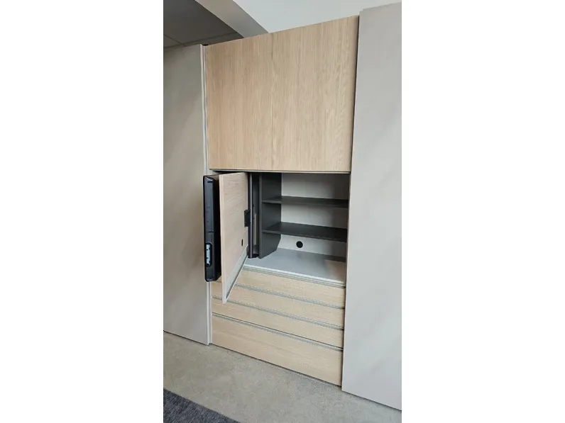 Armadio ibrido tomasella vista realizzato in laminato materico di Tomasella scontato -35%