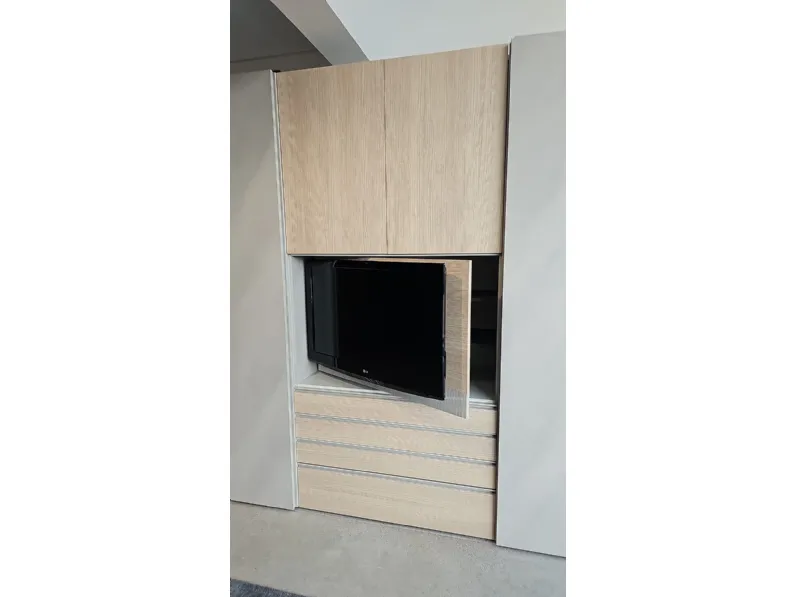 Armadio ibrido tomasella vista realizzato in laminato materico di Tomasella scontato -35%