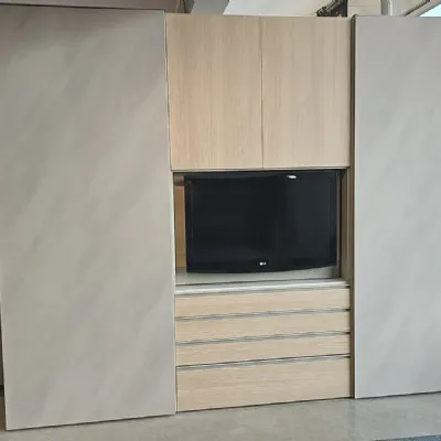 Armadio ibrido tomasella vista realizzato in laminato materico di Tomasella scontato -35%