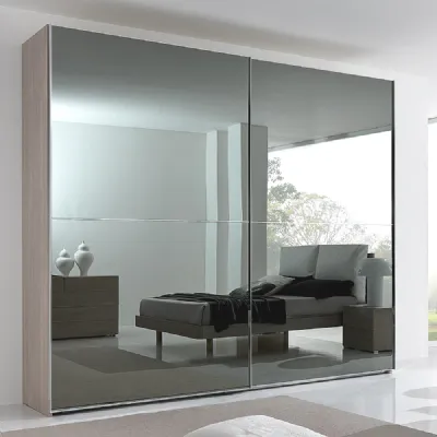 Armadio moderno Armadio a 2 ante scorrevoli  mod glass di S75 a PREZZO OUTLET -41%