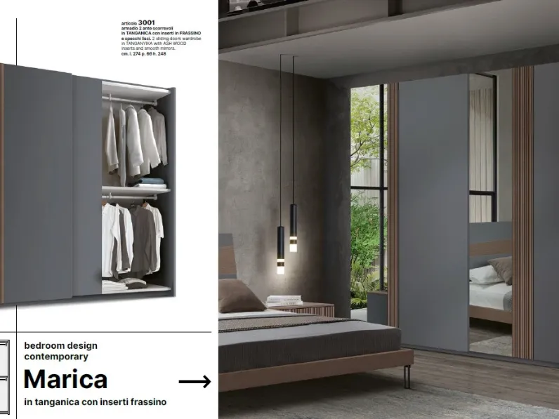 Armadio moderno Armadio marica art 3000 di Artigianale a PREZZO OUTLET -40%