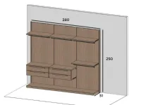Armadio in laminato opaco Cabina armadio cinquanta3 a marchio Cinquanta3 scontato -69%