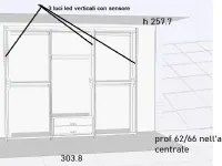 Armadio in laminato opaco Cornice a marchio Pianca scontato -41%