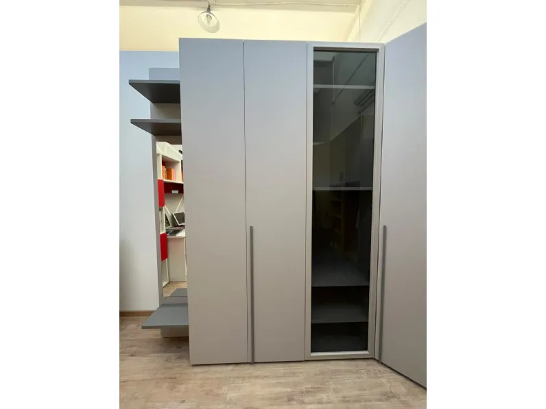 Armadio cabina armadio perla  Moretti compact camerette con ante battenti SCONTATO a PREZZI OUTLET
