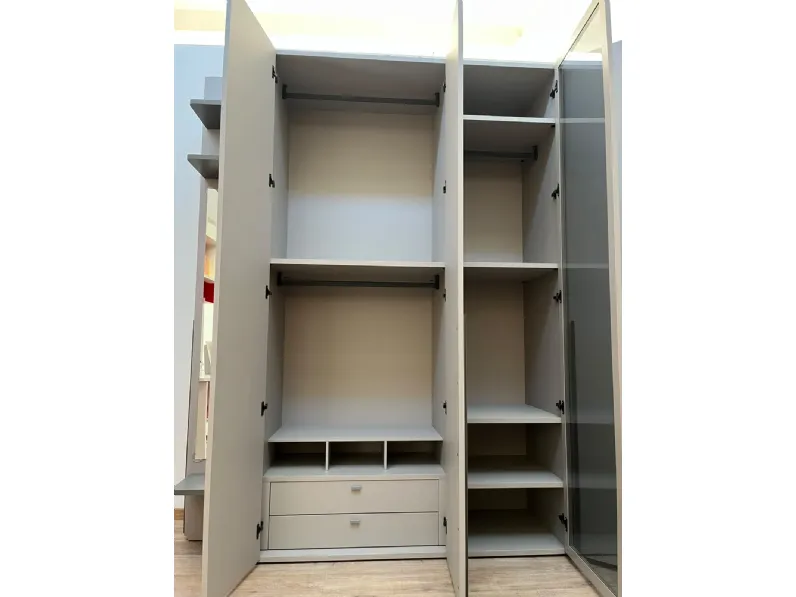 Armadio cabina armadio perla  Moretti compact camerette con ante battenti SCONTATO a PREZZI OUTLET