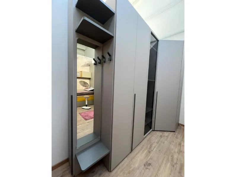 Armadio cabina armadio perla  Moretti compact camerette con ante battenti SCONTATO a PREZZI OUTLET