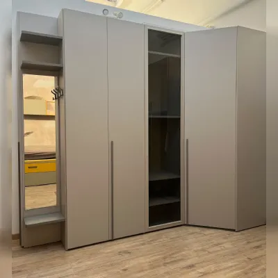 Armadio cabina armadio perla  Moretti compact camerette con ante battenti SCONTATO a PREZZI OUTLET