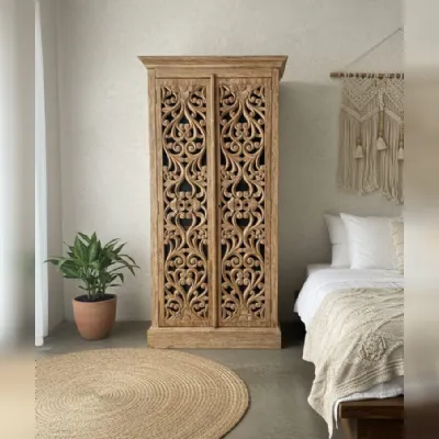 Armadio dispensa teak sbiancato di Outlet etnico in OFFERTA OUTLET