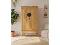 Armadio con ante battenti a prezzo scontato modello Armadio oriente teak di Outlet etnico 