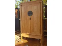 Armadio con ante battenti a prezzo scontato modello Armadio oriente teak di Outlet etnico 