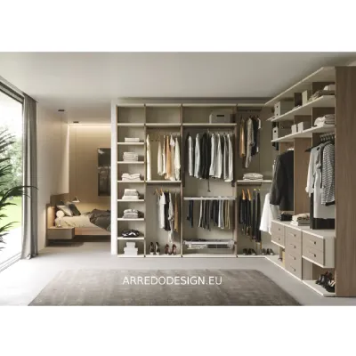 Armadio in laminato materico Cabina  a marchio San martino mobili scontato -35%