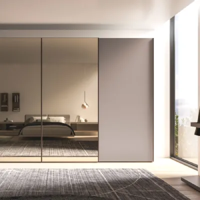 Armadio con ante scorrevoli moderno Febe e frame night 30 Orme a prezzo ribassato