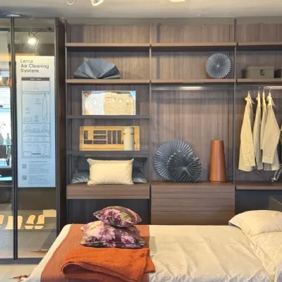 Armadio di Lema modello Hangar in laminato materico con sconto -40%