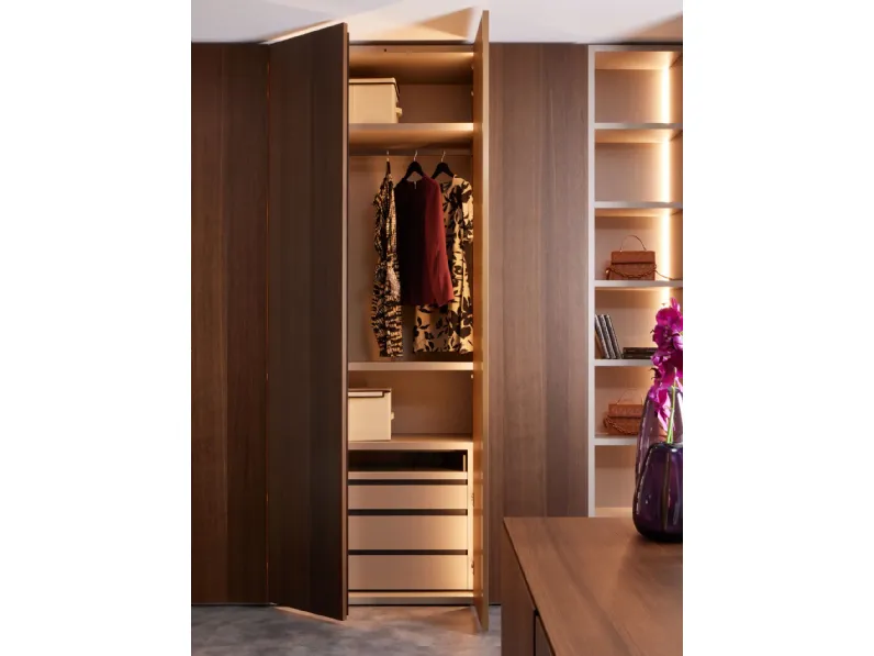 Armadio Utah pacific outlet realizzato in legno di Diotti.com scontato -55%