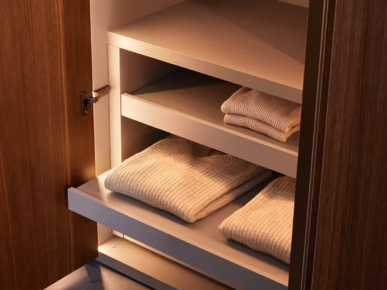 Armadio Utah pacific outlet realizzato in legno di Diotti.com scontato -55%