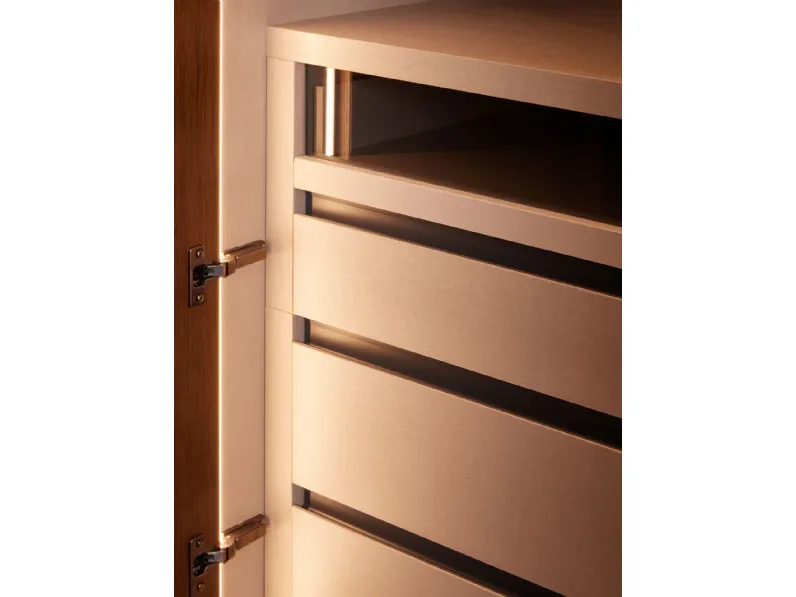 Armadio Utah pacific outlet realizzato in legno di Diotti.com scontato -55%