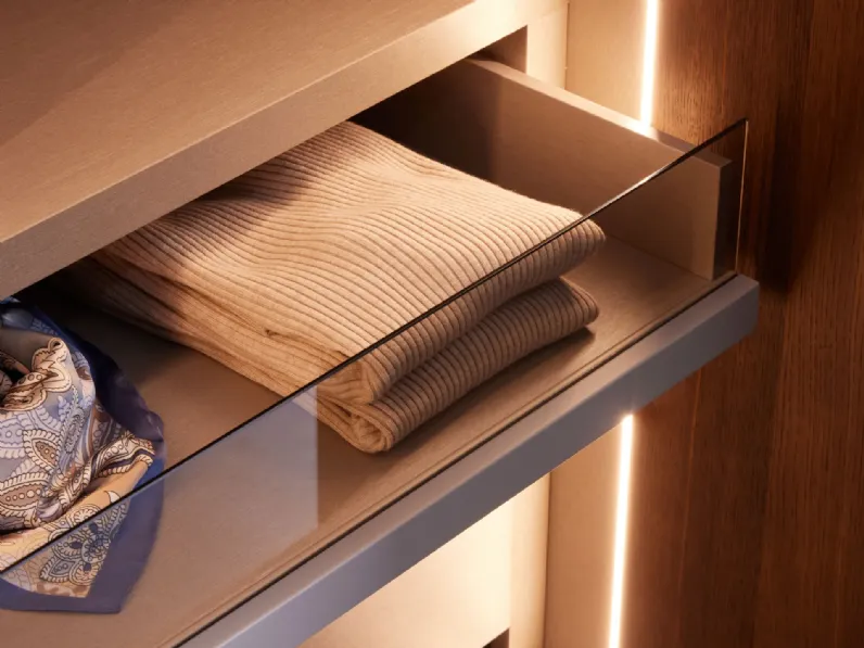 Armadio Utah pacific outlet realizzato in legno di Diotti.com scontato -55%