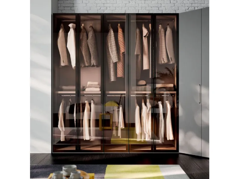 Armadio Julia realizzato in laminato opaco di Orme scontato -30%