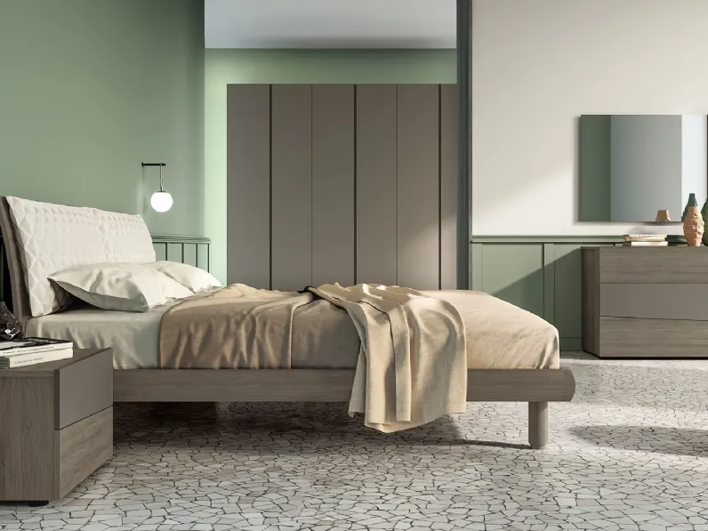 Armadio ante battenti in laminato materico modello Anta j di Santalucia 