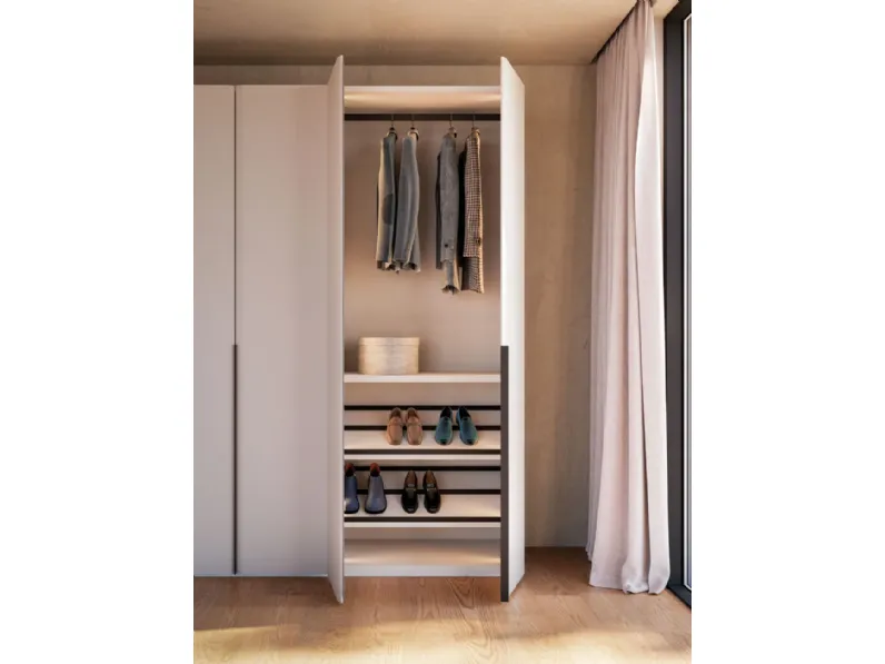 Armadio moderno Armadio battente composizione night 02 di Orme a PREZZO OUTLET -40%