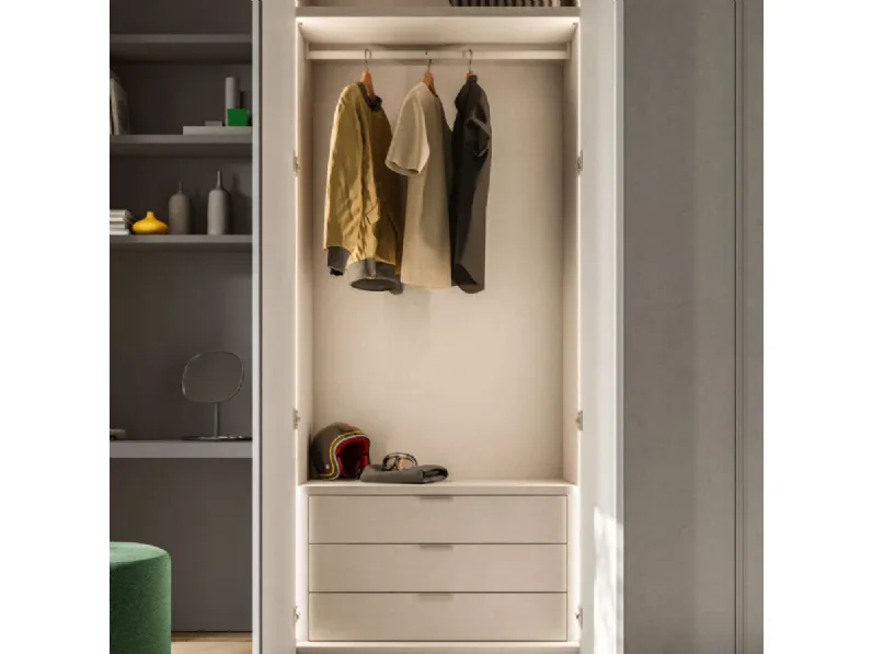 Armadio night 29 realizzato in laminato opaco di Orme scontato -40%