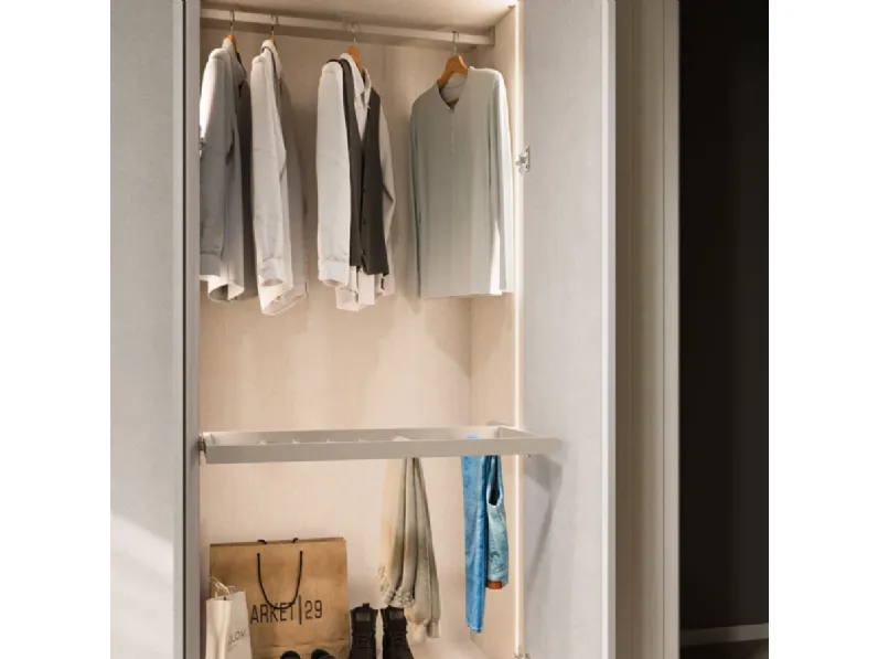 Armadio night 29 realizzato in laminato opaco di Orme scontato -40%